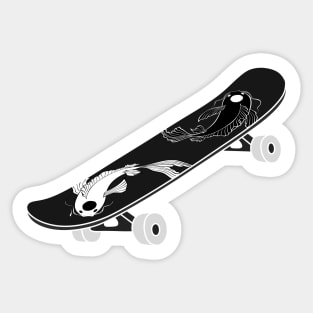 Koi Fish Skateboard Sticker